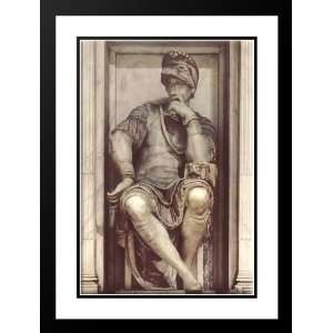  Michelangelo 28x38 Framed and Double Matted Tomb of 