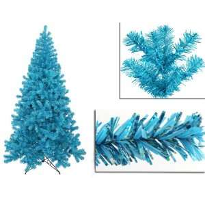   Blue Artificial Sparkling Christmas Tree   Teal Lights