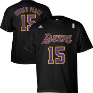   Los Angeles Lakers T Shirt Metta World Peace Gametime T Shirt (MEDUIM