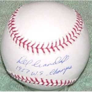  Del Crandall Autographed Baseball