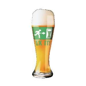  Weizen Beer Glass, Beer Exit, Designer Color Enamel w 