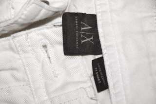 Armani Exchange Mens Straight White Jeans 31x31  