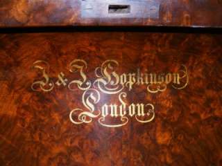   RARE J & J Hopkinson London Upright Grand Piano 52071 Burl Walnut