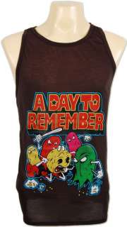 DAY TO REMEMBER PACKMAN Brown Tank Top Men S  