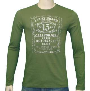Lucky Brand Jeans Whiskey Label T Shirt Green  