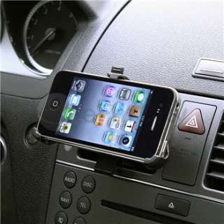 Car Air Vent Phone Mount+Charger for iPhone 4 4S 4G 4GS G  
