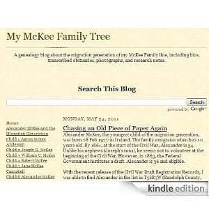  My McKee Family Tree Kindle Store Everyday Genealogy