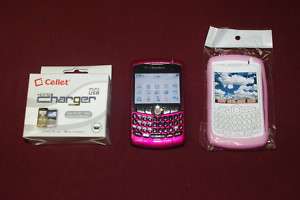 PINK Blackberry 8310 AT&T phone MINT CONDITION UNLOCKED free 