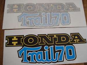 HONDA VINTAGE CT70 K3 K4 NOS STICKERS DECALS EMBLEMS  