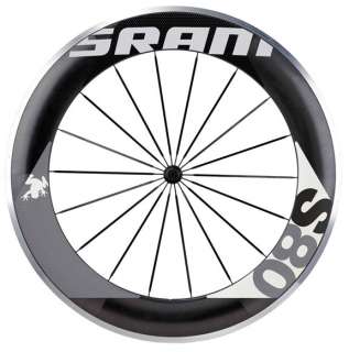 SRAM 2012 S80 Carbon Clincher Road Bike Front Wheel Black/Grey 700c 
