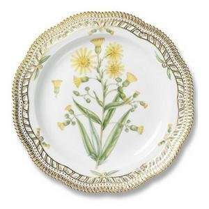  flora danica round plate w/perforated border by royal 
