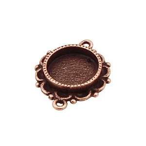   plated) Mini Circle Bezel Link 25x19mm Supplys Arts, Crafts & Sewing