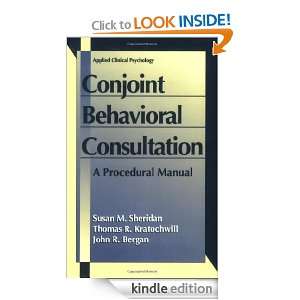 Conjoint Behavioral Consultation A Procedural Manual (Applied 