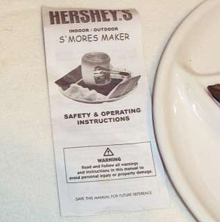 Hersheys Chocolate Indoor/Outdoor Smores Maker Smores Ceramic w/ Box 