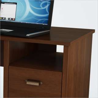 South Shore Glasgow Wood Home Office Sumptuous Cherry Finish Computer 