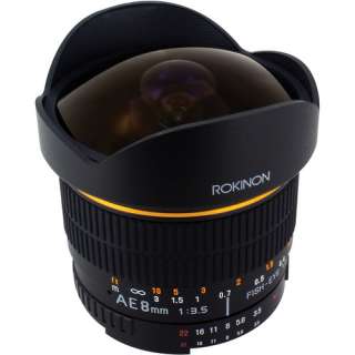 Rokinon AE8M N 8mm Fisheye Lens for Nikon With Automatic Chip  