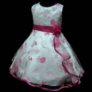 63113USA12 Pink Princess Party Fancy Girls Dress Sz7 8T  