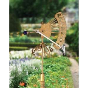  Wind Gauge Brass   Measures Wind Speed and Direction 