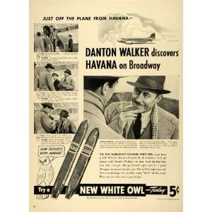   Havana Danton Walker Smoking   Original Print Ad