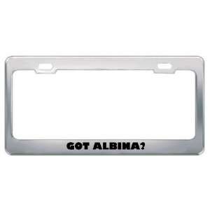  Got Albina? Girl Name Metal License Plate Frame Holder 