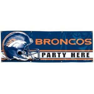 Denver Broncos 2x6 Vinyl Banner 