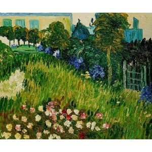  Oil Painting The Garden of Daubigny Vincent van Gogh 