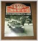 Porsche 40 Fast Years Anniversary Poster  RARE