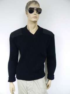 US Army Acrylic Commando V Neck Sweater Black Sizes  