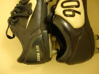 NIKE ZOOM AIR TOTAL 90 111 SOCCER SHOE BLACK SIZE 9 EXCELLENT USED 