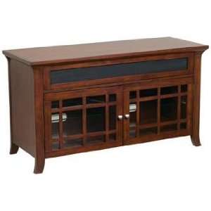  Cherry Finish Transitional TV Stand