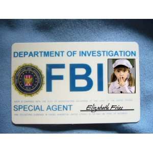  Fun Beautiful Intelligent FBI Agent ID Card Office 