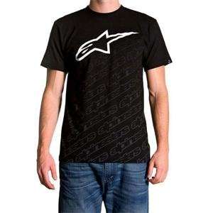  Alpinestars All Logo T Shirt   Medium/Black Automotive