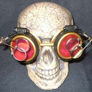 Steampunk Goggles Glasses cyber lens GR goth punk RAVE  