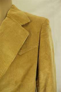 Vintage LEE Tan Corduroy Western Style Blazer Suit Jacket 40L 40 Long 