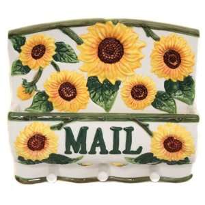   Sunflower Collection Wall Hanging Mailbox & Key Holder