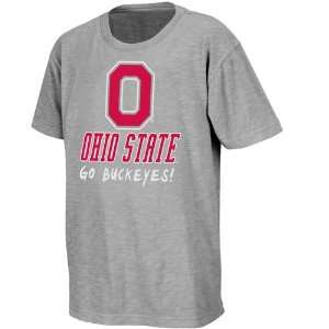   Ohio State Buckeyes Youth Cut Back T Shirt   Gray