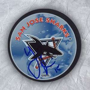  WAYNE PRIMEAU San Jose Sharks Autographed Hockey PUCK 