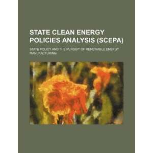  State Clean Energy Policies Analysis (SCEPA) state policy 