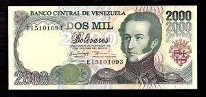 Venezuela 2000 Bolivares 1998 @ Crisp UNC  
