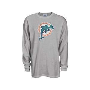  Reebok Miami Dolphins Mens Faded Logo Long Sleeve Thermal 