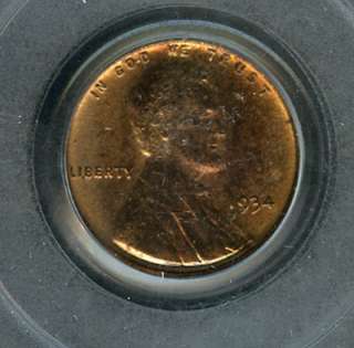 1934 PCGS MS 62 RB LINCOLN WHEAT CENT 1C AB4  