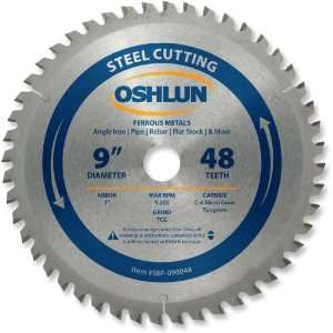 Oshlun SBF 090048 9 Inch 48 Tooth TCG Saw Blade with 1 Inch Arbor for 