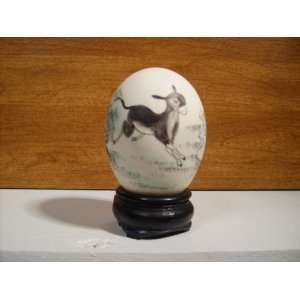  Chinese Oriental Real Egg with Deer Paintings Everything 
