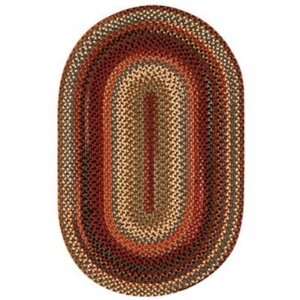 Capel Rugs Country Living Portland Braided Hearth Rug   Brown, 8 x 11 