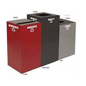  24GC01 CB Steel 24 Gallon Geo Cube Recycling Container, Round 