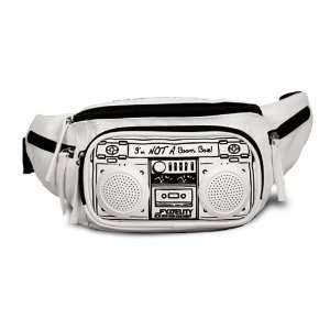  Fydelity Le Boom Box Bum Bag   White Stereo Boombox Pouch 