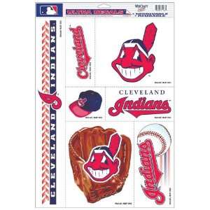 Cleveland Indians Decal Sheet Car Window Stickers Cling  