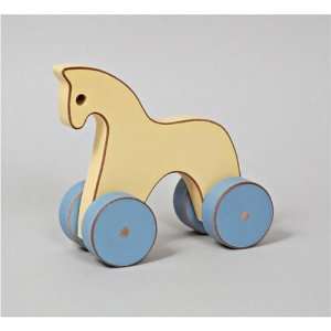  Pastel Toys Horse on Wheels, Wooden Toy Toys & Games