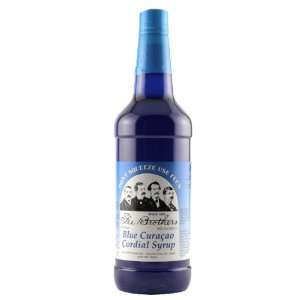  Fee Brothers Blue Curacao Cordial Syrup   32 oz Kitchen 