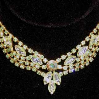 Vintage Juliana Peridot Color Necklace  